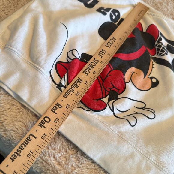 Walt Disney World Parks SPIRIT Jersey Sweatshirt Minnie Mouse Girls sz 4T white - Picture 5 of 9
